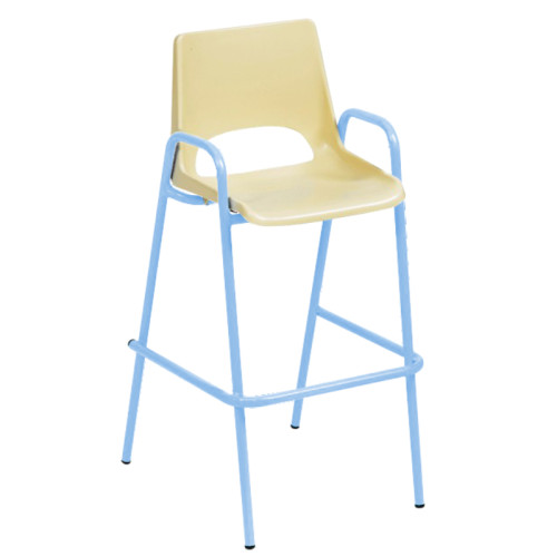 Chaise coque beige pour espace cantine