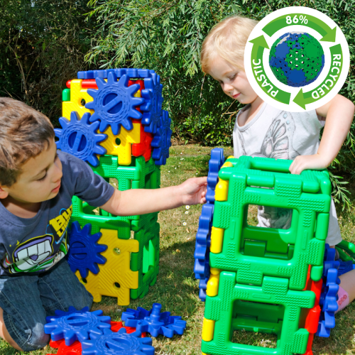 Jeu Polydron construction avec engrenage