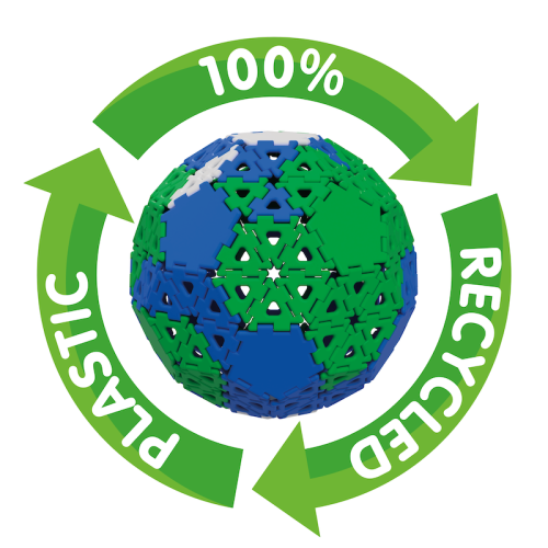 Pack de sphères polydron en plastique recyclé