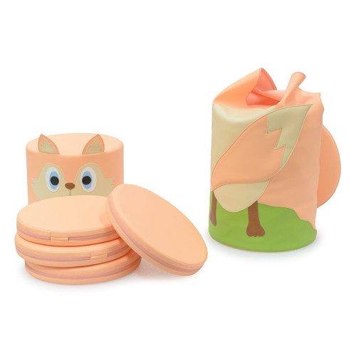 Assises mousse sol avec pouf enfant et sac de rangement