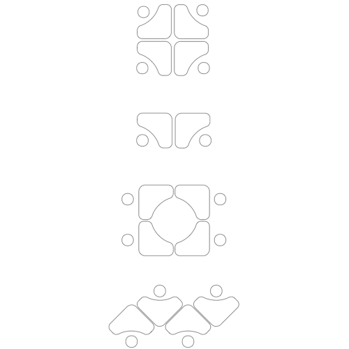 idées de configuration des tables pour une classe flexible