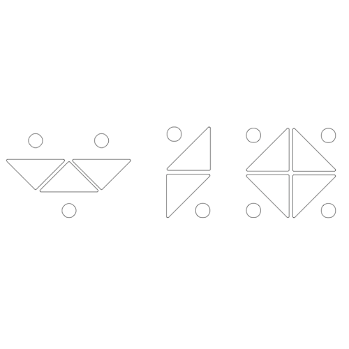 idées configuration tables triangle