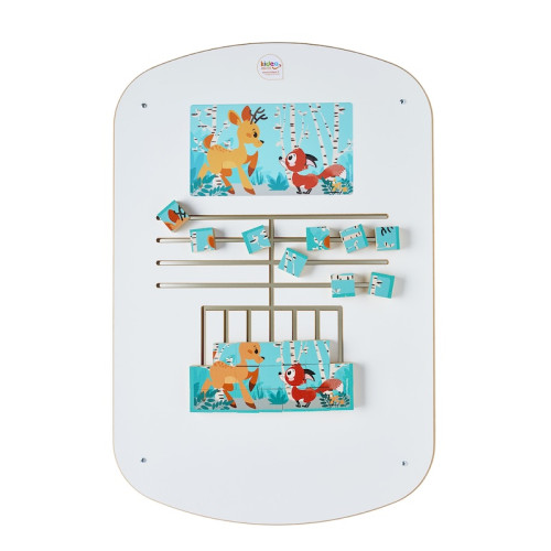 Jeu mural puzzle foret kidea