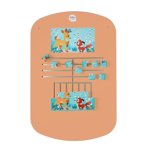 jeu mural puzzle thème forêt pour salle d'attente