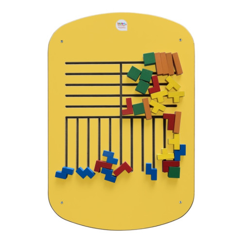 Jeu mural Tetrik jaune