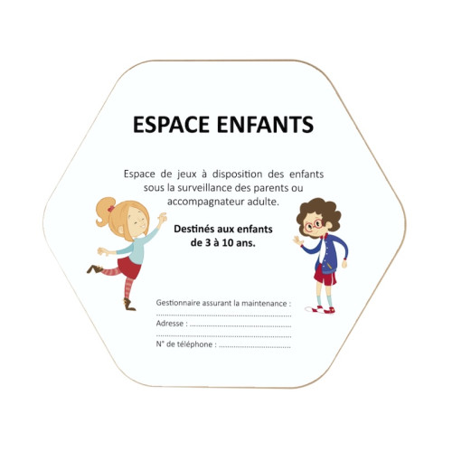 panneau aire de jeux kidea enfant