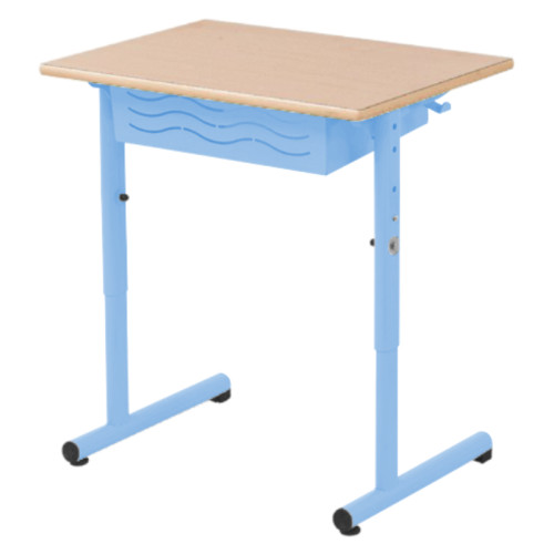Table VELA réglable 1 place bleu clair
