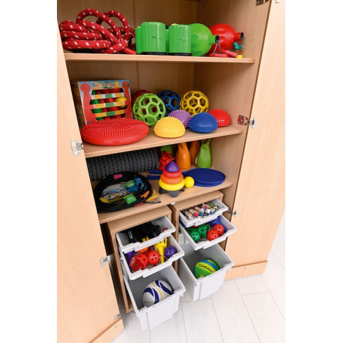 grande armoire avec bacs pour matériel scolaire