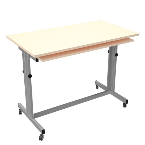 bureau enseignant mobile réglable