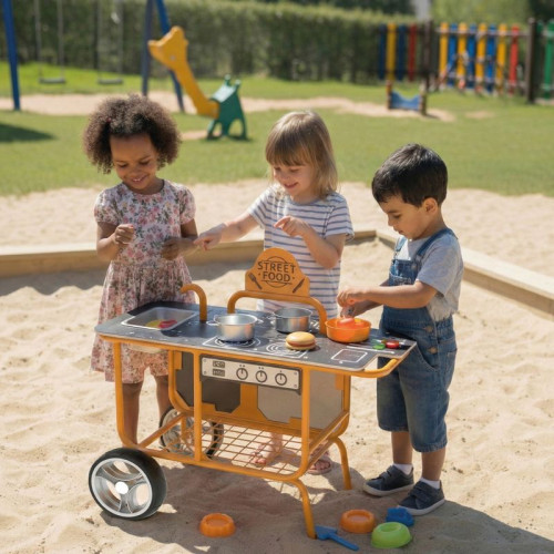 cuisine jardin enfant extérieur