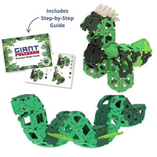 Giant Polydron pour construction dinosaure