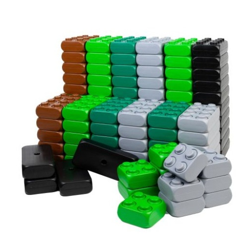 Pack de briques géantes en plastique