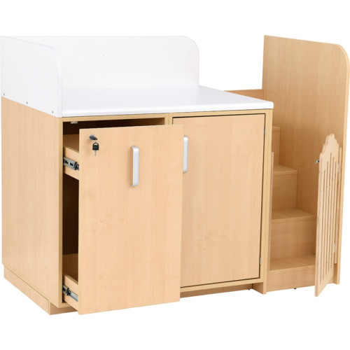 Table à langer avec escalier intégré