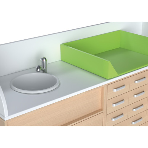 Vasque table de change crèche