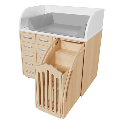 Table à langer pour professionnel escalier et porte