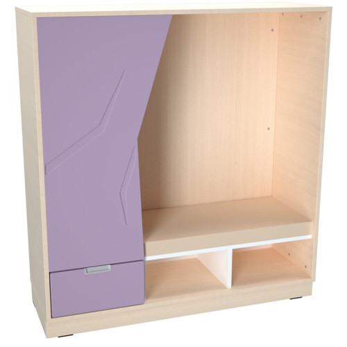 Meuble espace lecture enfant avec rangement et matelas