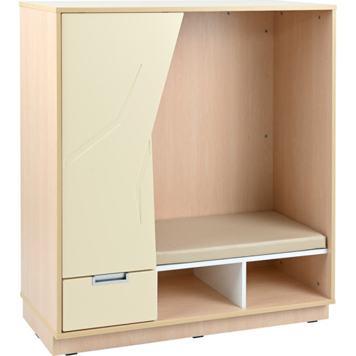 Meuble coin calme avec rangement et matelas