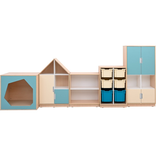 Meubles de rangement modulables avec cabane
