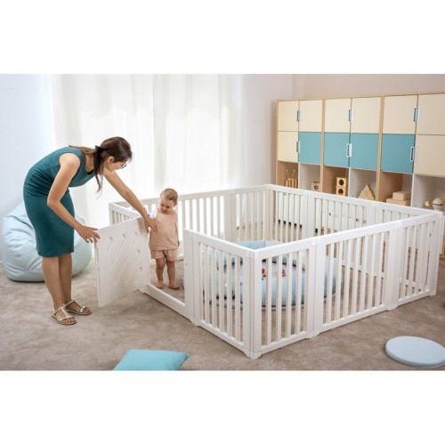 Parc crèche modulable 11 barrières et 1 portillon