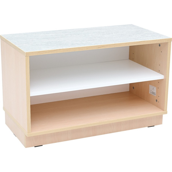 Meuble étagère avec plateau de jeu acoustique