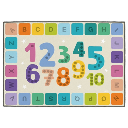 Tapis éducatif nombres et lettres