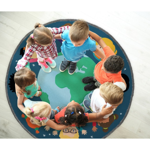 Tapis de regroupement rond planète