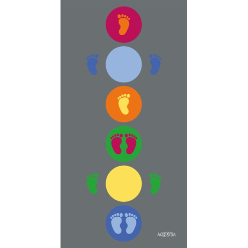 Tapis coordination pieds