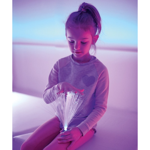 Lampe fibres optiques espace sensoriel