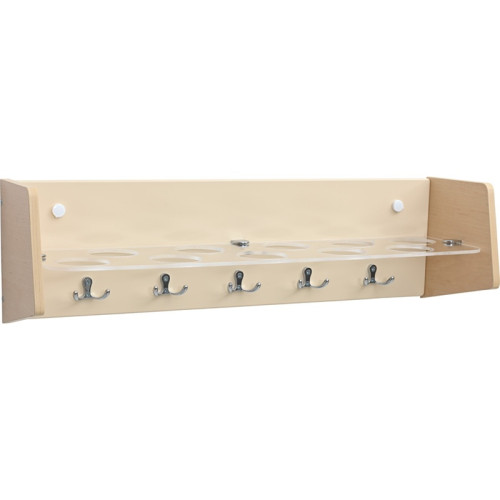 Étagère gobelets et torchons maternelle ivoire