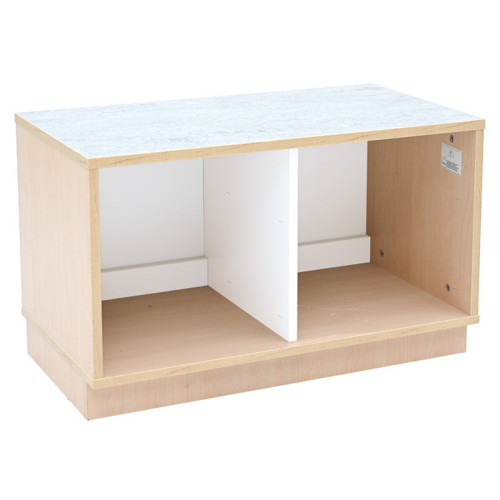 Meuble casiers avec plateau de jeu acoustique bois