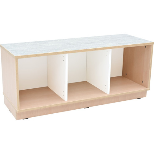 Meuble casiers avec plateau insonorisé