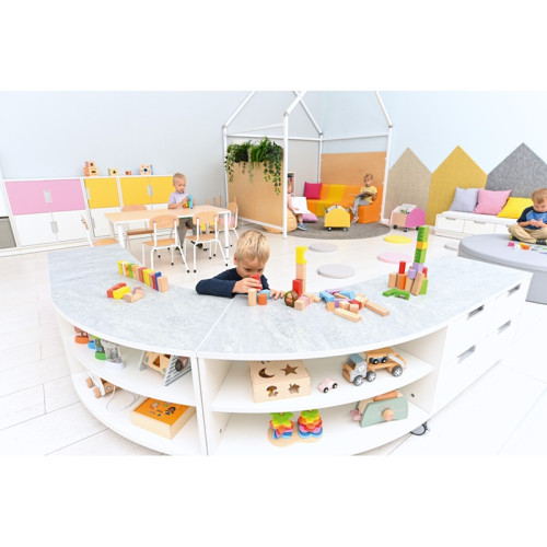 Espace jeux enfants avec meuble antichoc