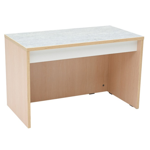 Banc avec surface de jeu acoustique bois