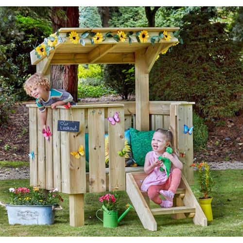 Cabane d'observation pour espace enfants extérieur