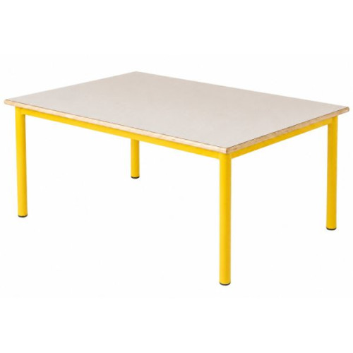 Table insonorisée maternelle jaune