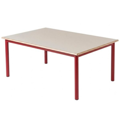 Table insonorisée maternelle rouge