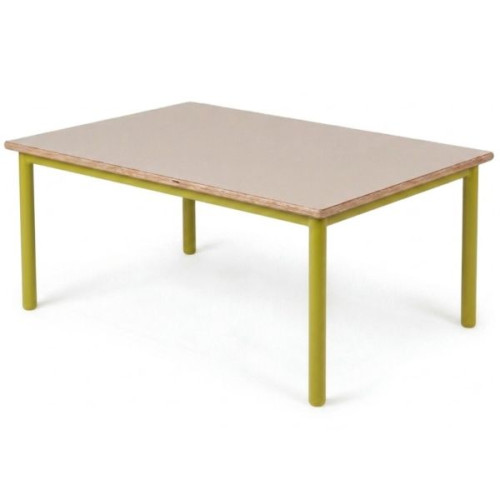 Table insonorisée maternelle vert jaune
