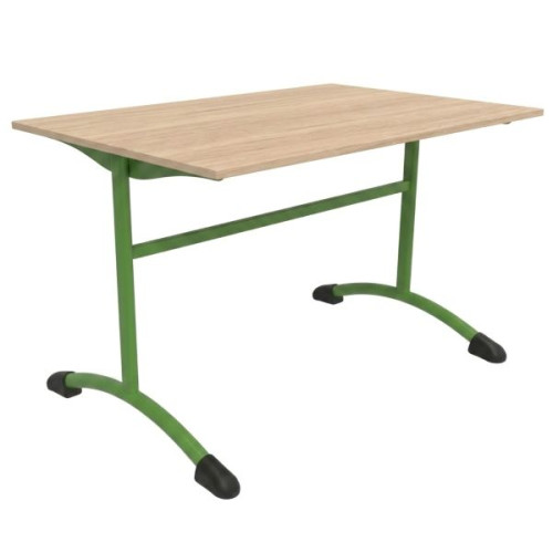 Table de cantine scolaire vert anis