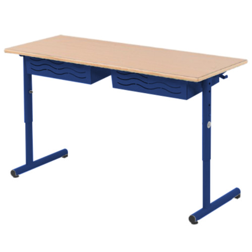 Table VELA réglable 2 places bleu violet