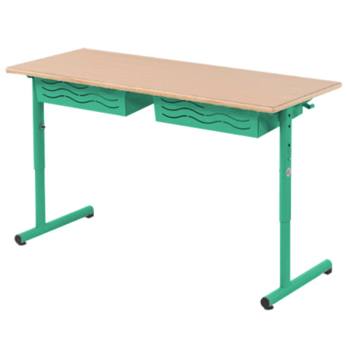 Table VELA réglable 2 places vert pomme