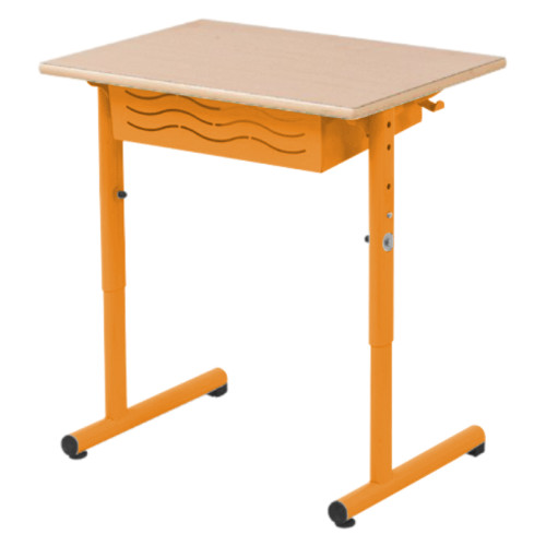 Table VELA réglable 1 place orange