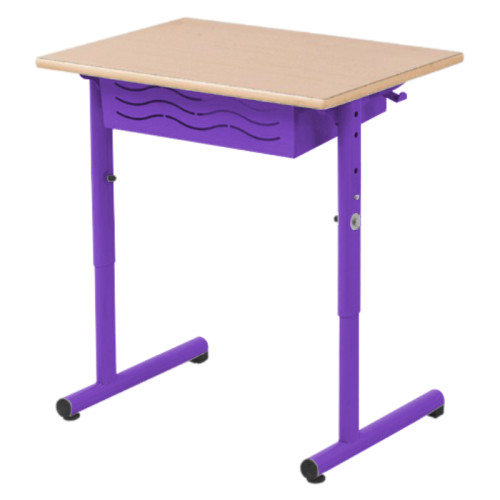 Table VELA réglable 1 place violet
