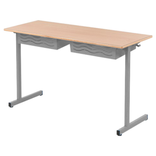 Table BELI 2 élèves gris