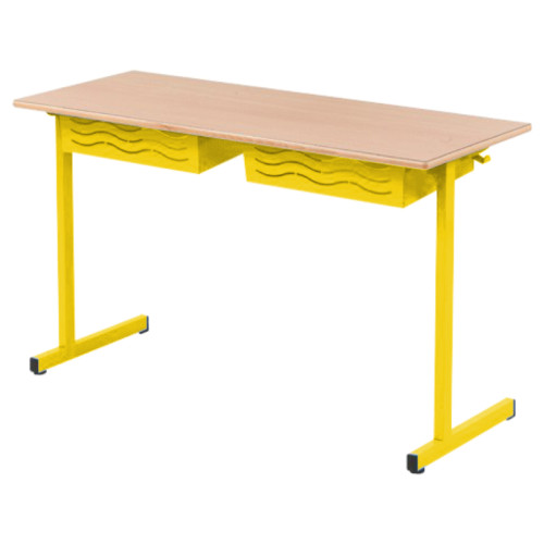 Table BELI 2 élèves jaune
