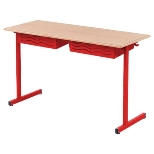 Table BELI 2 élèves rouge