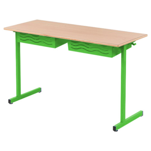 Table BELI 2 élèves vert anis