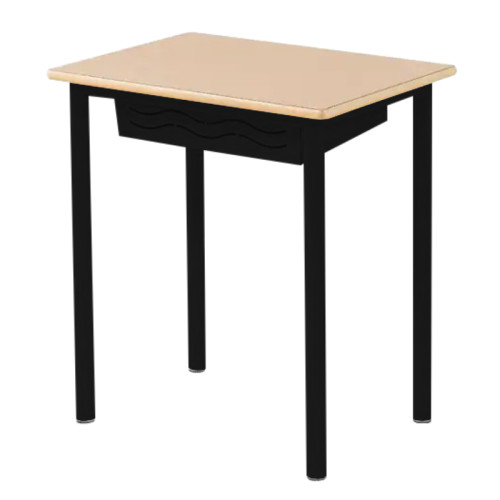 Table scolaire individuelle avec casier noir