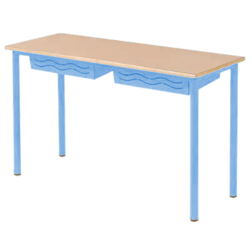 Table BERMUDES 2 places bleu clair