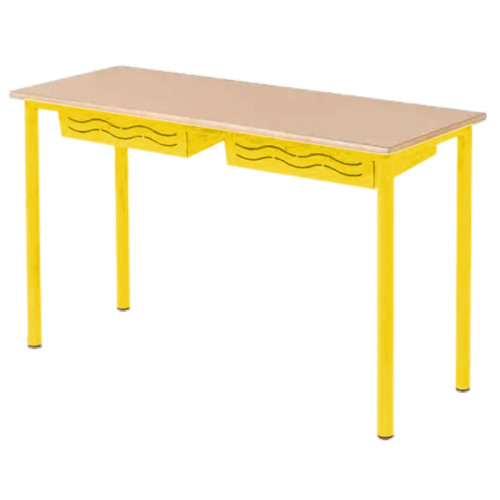 Table BERMUDES 2 places jaune