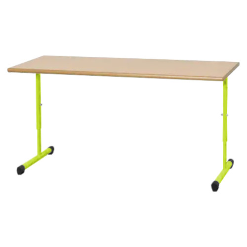 Table LOLIPOP réglable 2 places vert jaune